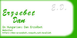 erzsebet dan business card